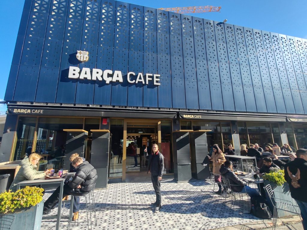 Saját fotó a Barça Cafénál