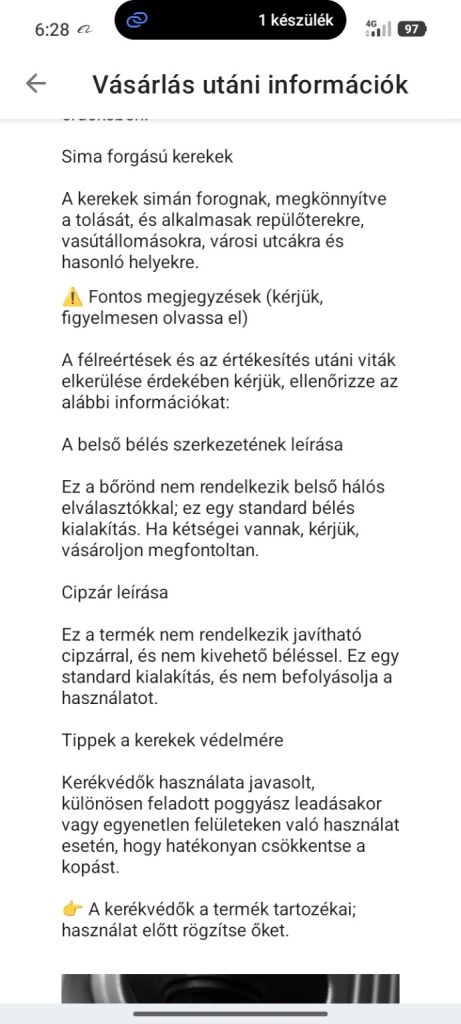 a-A806 bőrönd kerekei